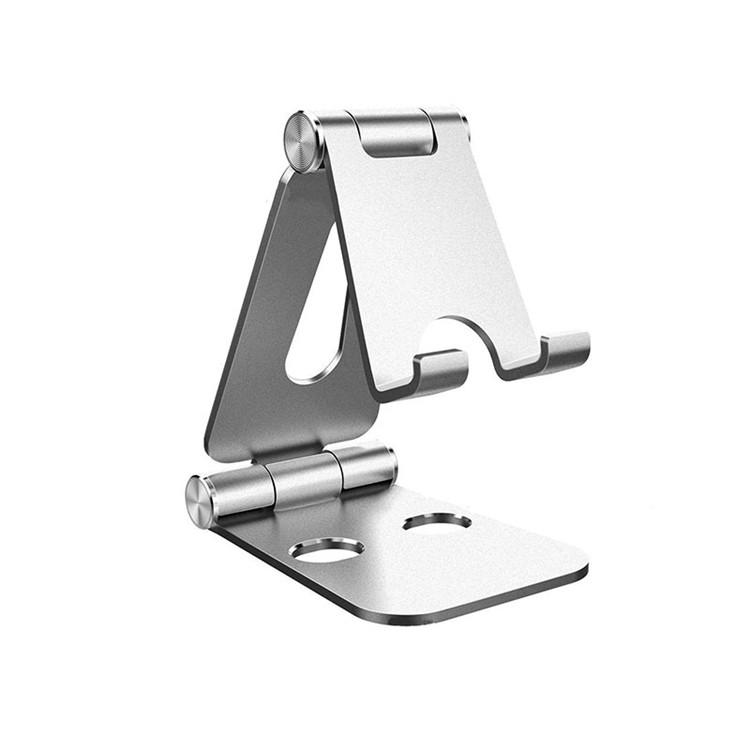 Folding Aluminium Desktop Phone Stand Holder mei Multi-Angle Rotation