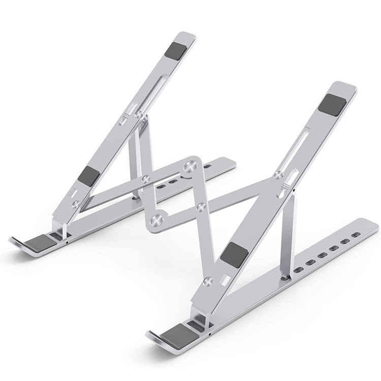 Multi-posysje Adjustable Laptop Stand Foldable Aluminium Computer Holder