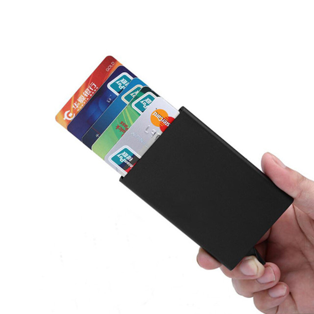 Automatysk Pop up Aluminium Credit Card Holder